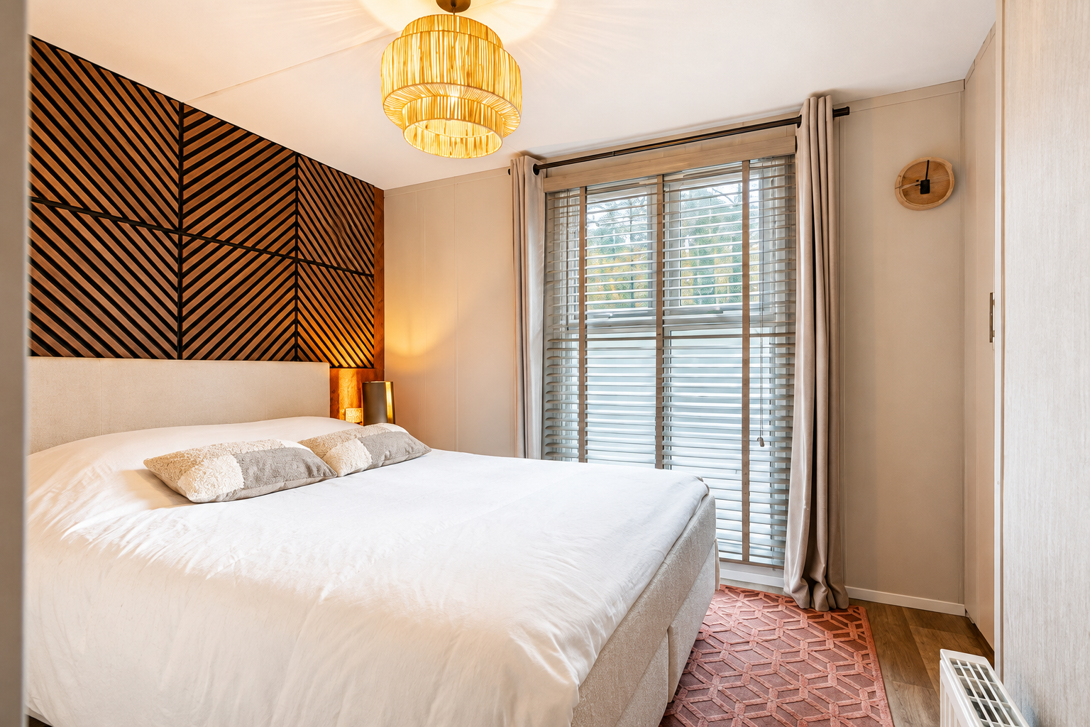 Slaapkamer met tweepersoonsbed